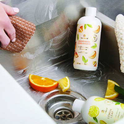 Thymes Mandarin Coriander Surface Scrub for home cleaning